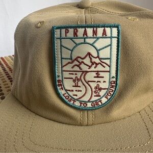 NWT PrAna Gazin Patch Hat Get Lost To Get Found OS